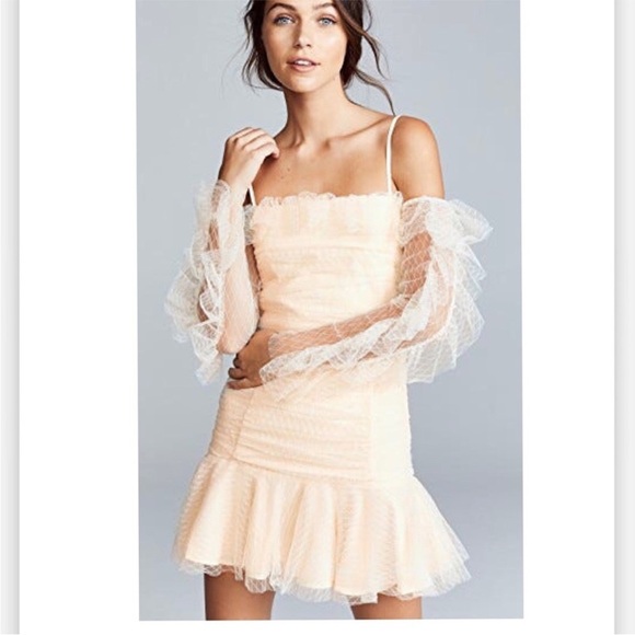 Alice McCall Dress All Things Nice Mini Lace in Cream - Picture 4 of 10